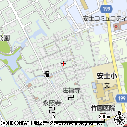 滋賀県近江八幡市安土町常楽寺759周辺の地図