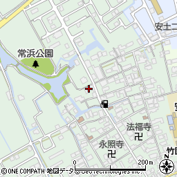 滋賀県近江八幡市安土町常楽寺738周辺の地図