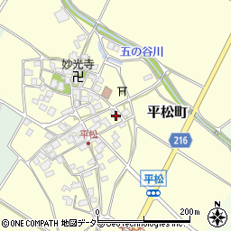 滋賀県東近江市平松町487周辺の地図