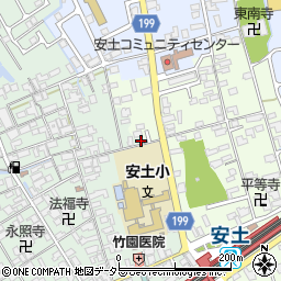 滋賀県近江八幡市安土町常楽寺491-1周辺の地図