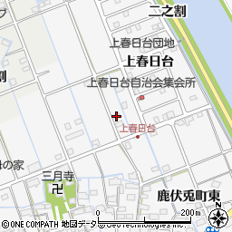 愛知県津島市鹿伏兎町上郷136周辺の地図