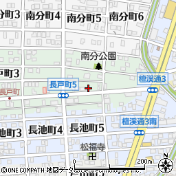 愛知県名古屋市昭和区長戸町5丁目40周辺の地図