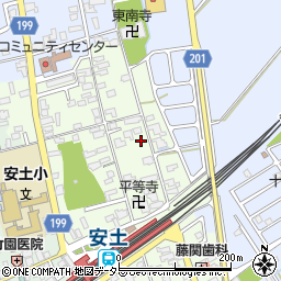 滋賀県近江八幡市安土町上豊浦1552周辺の地図