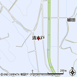 愛知県豊田市乙部町清水戸周辺の地図