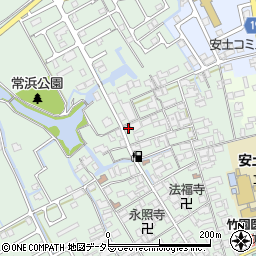 滋賀県近江八幡市安土町常楽寺737-1周辺の地図