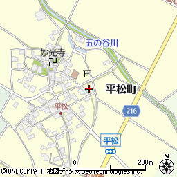 滋賀県東近江市平松町486周辺の地図