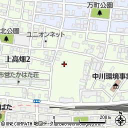 愛知県名古屋市中川区上高畑周辺の地図
