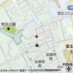 滋賀県近江八幡市安土町常楽寺735-1周辺の地図