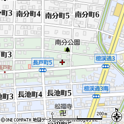 愛知県名古屋市昭和区長戸町5丁目38周辺の地図
