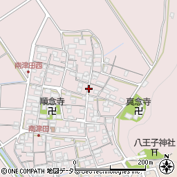 滋賀県近江八幡市南津田町周辺の地図