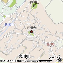 宮川円覚寺周辺の地図