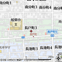 愛知県名古屋市昭和区長戸町3丁目周辺の地図