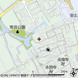 滋賀県近江八幡市安土町常楽寺739周辺の地図