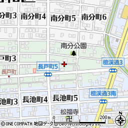 愛知県名古屋市昭和区長戸町5丁目周辺の地図