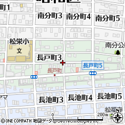 愛知県名古屋市昭和区長戸町周辺の地図