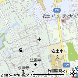 滋賀県近江八幡市安土町常楽寺524周辺の地図