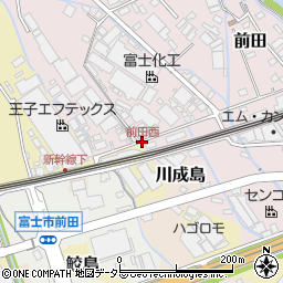 前田西周辺の地図