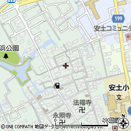 滋賀県近江八幡市安土町常楽寺678周辺の地図