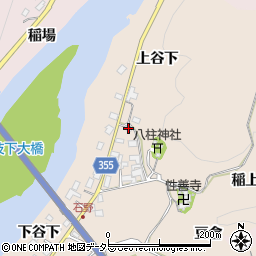 愛知県豊田市石野町上谷下周辺の地図