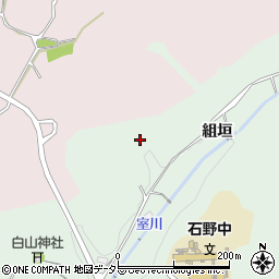 愛知県豊田市力石町組垣周辺の地図