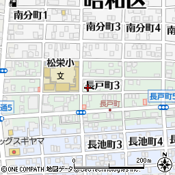 愛知県名古屋市昭和区長戸町3丁目31周辺の地図