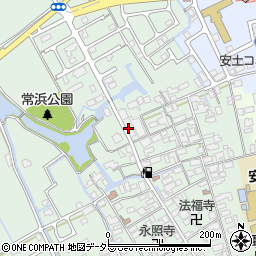 滋賀県近江八幡市安土町常楽寺734-1周辺の地図