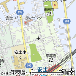 滋賀県近江八幡市安土町上豊浦1431-1周辺の地図