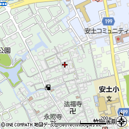 滋賀県近江八幡市安土町常楽寺669周辺の地図