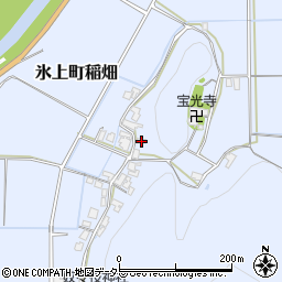 兵庫県丹波市氷上町稲畑332周辺の地図