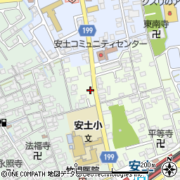 滋賀県近江八幡市安土町上豊浦1664周辺の地図