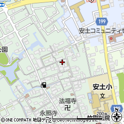滋賀県近江八幡市安土町常楽寺668-1周辺の地図