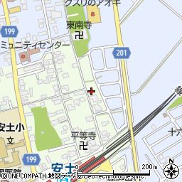 滋賀県近江八幡市安土町上豊浦1599周辺の地図
