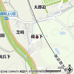 愛知県豊田市篠原町蔵王下周辺の地図