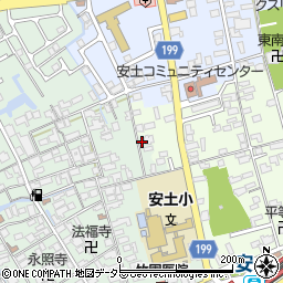 滋賀県近江八幡市安土町常楽寺499周辺の地図