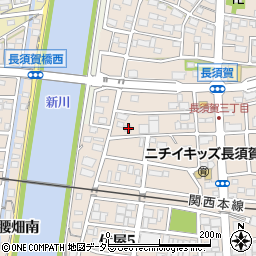 愛知県名古屋市中川区長須賀3丁目1110周辺の地図