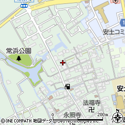 滋賀県近江八幡市安土町常楽寺734周辺の地図