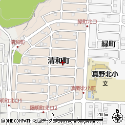 滋賀県大津市清和町14周辺の地図