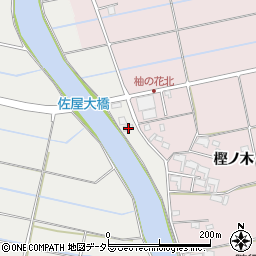 愛知県愛西市落合町新田83周辺の地図