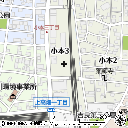 愛知県名古屋市中川区小本町周辺の地図