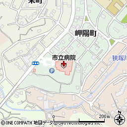 三浦市立病院周辺の地図