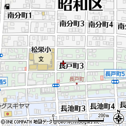 愛知県名古屋市昭和区長戸町3丁目22周辺の地図