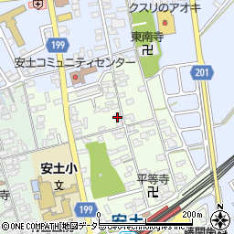 滋賀県近江八幡市安土町上豊浦1430周辺の地図