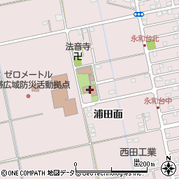 愛知県愛西市大井町浦田面337周辺の地図
