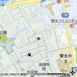 滋賀県近江八幡市安土町常楽寺690周辺の地図