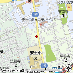 滋賀県近江八幡市安土町上豊浦1661周辺の地図
