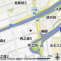 フェデポリマーブル蟹江センター周辺の地図