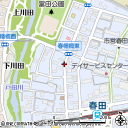 春田一丁目周辺の地図