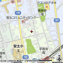 滋賀県近江八幡市安土町上豊浦1425周辺の地図