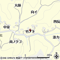 愛知県豊田市芳友町竹ノ下周辺の地図