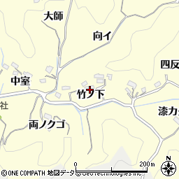 愛知県豊田市芳友町（竹ノ下）周辺の地図